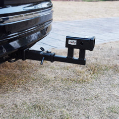 TOPTOW Extender offers an 8-5/8in extension to position cargo away from the bumper.
