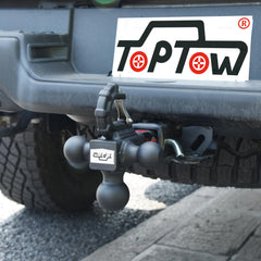 TOPTOW 2-inch hitch ball handles up to 6,000 lbs GTW for larger trailers.