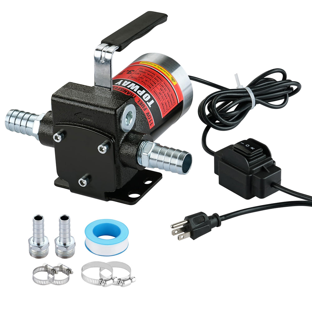 TOPWAY 110V AC fuel pump package enables quick, safe transfer.