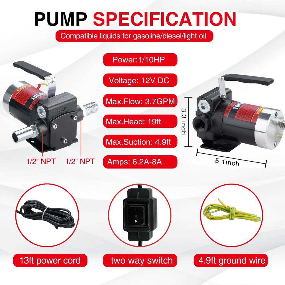 TopWay fuel pump kit components included ready for setup
