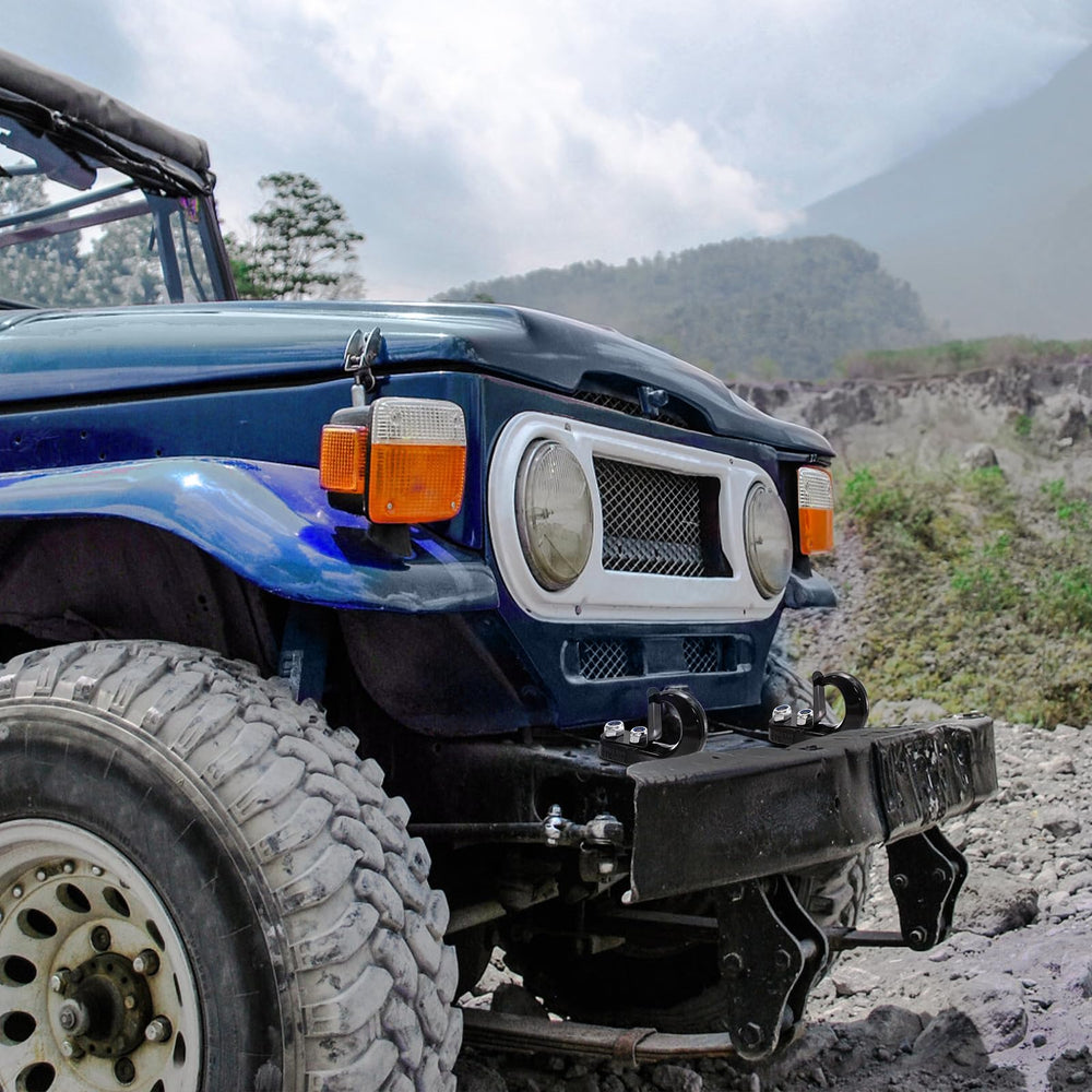 TopZea tow hook includes nuts bolts and safety clips for install