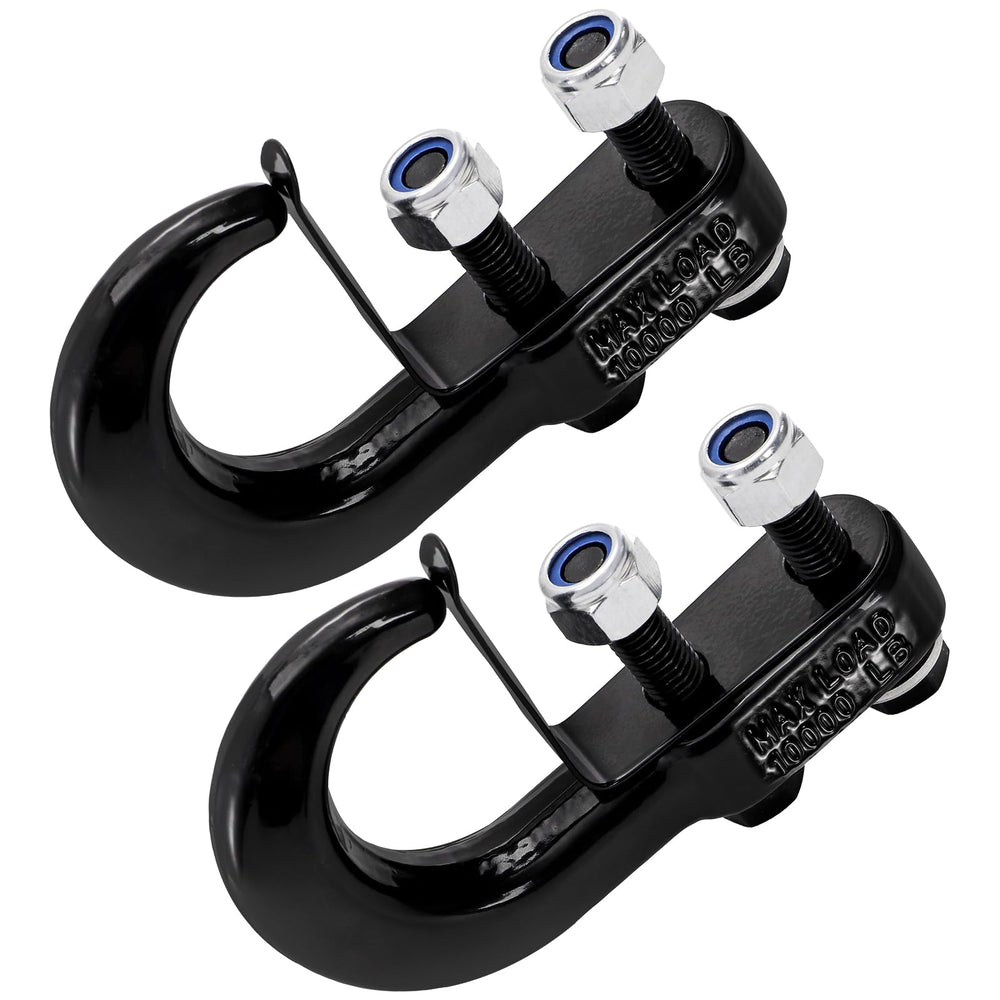 TopZea universal recovery tow hook front view ready for off-road recovery