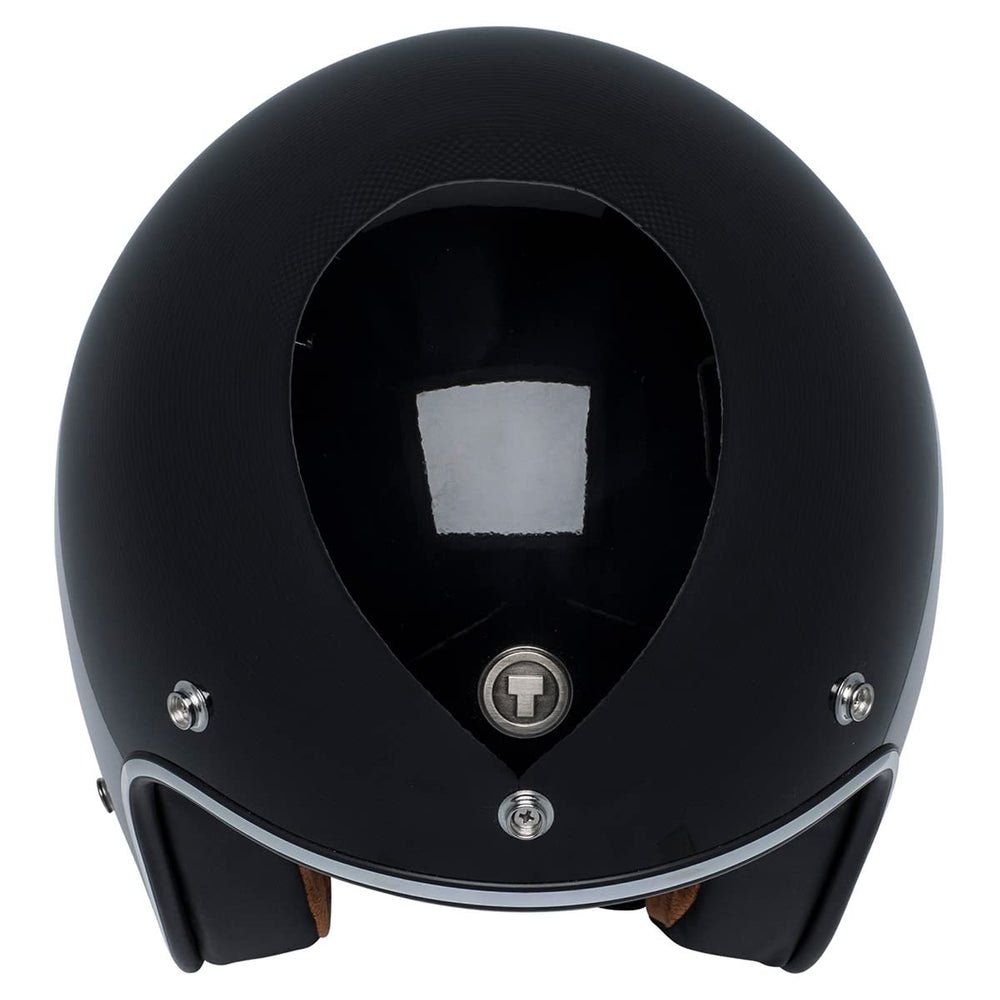 TORC T50 Route 66 open-face helmet inner detail, removable washable cheek pads for easy cleaning.