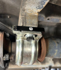 TORCH Off Road under-vehicle view shows proper alignment after install
