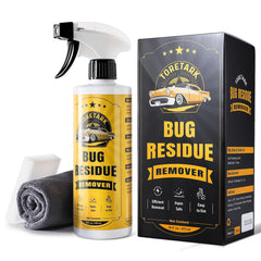 Toretark Bug Remover for Cars Exterior spray eases bug splats on paint for a cleaner finish.