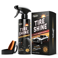 Toretark Ceramic Tire Shine Spray bottle delivers a high-gloss wet look finish