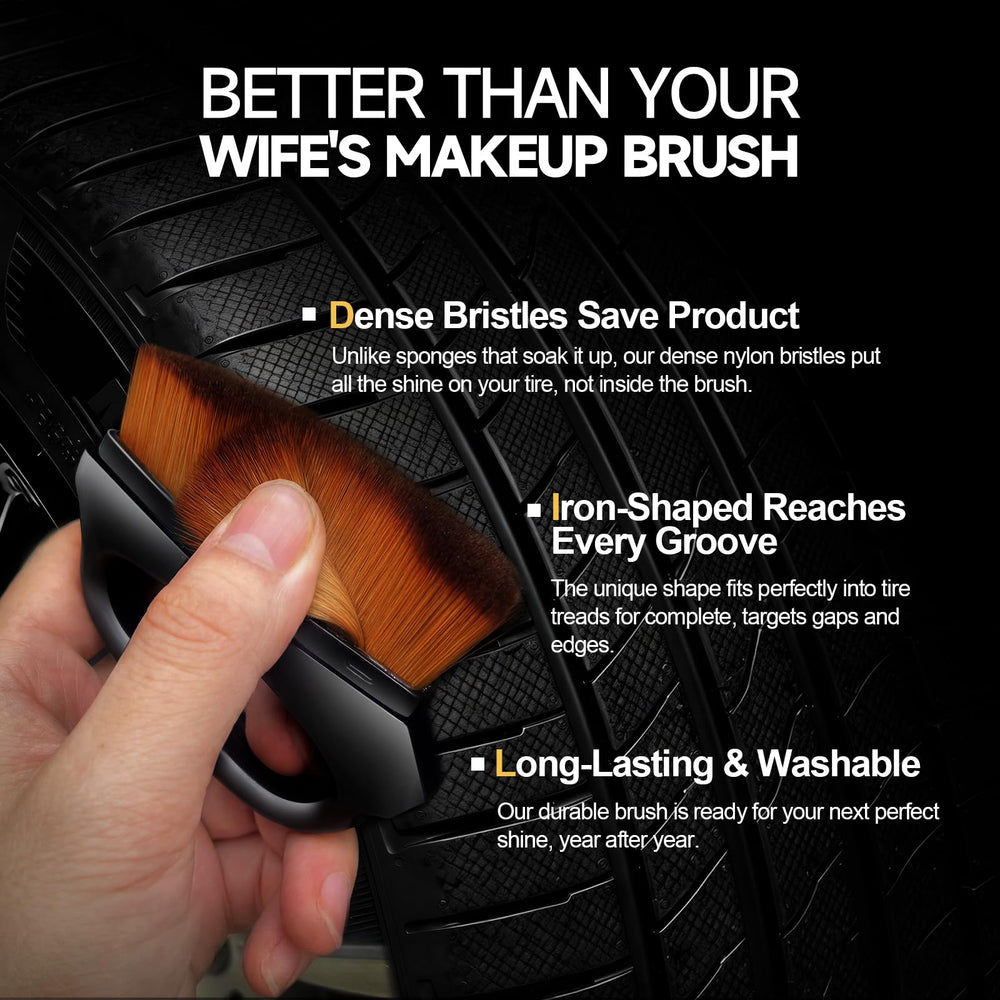 Toretark Ceramic Tire Shine Spray bottle shows UV protection on tires