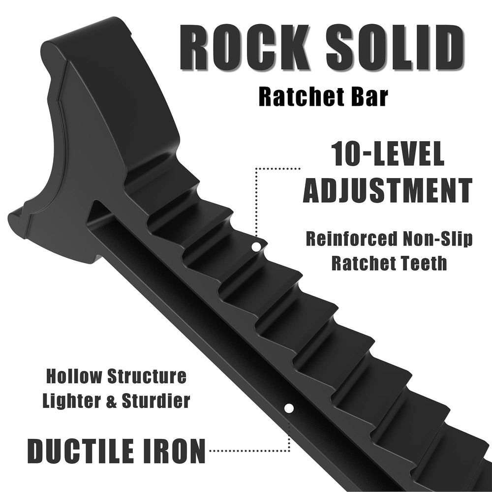 Torin AT43202B wide pyramid foot base enhances stability.
