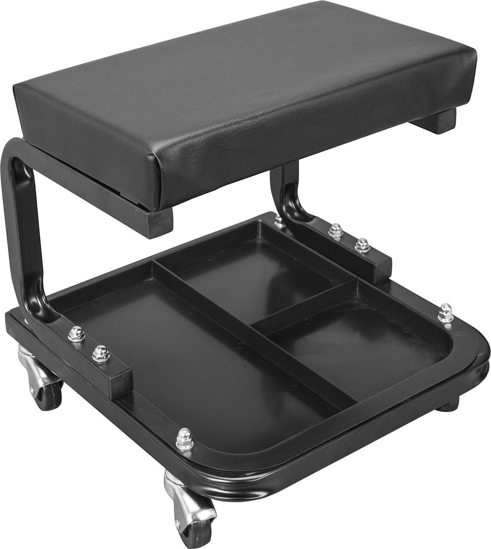 Torin ATR6300B rolling creeper seat ready for comfortable garage work and tool access