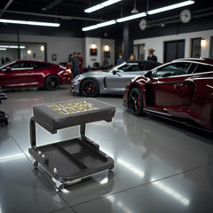 Torin low-profile height suits cars, trucks, and furniture repairs indoors or outdoors