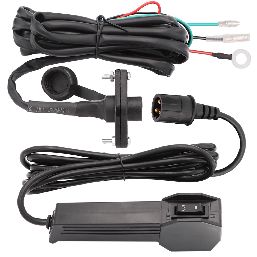 Torkettle 12V winch corded remote for precise control on rugged trails.