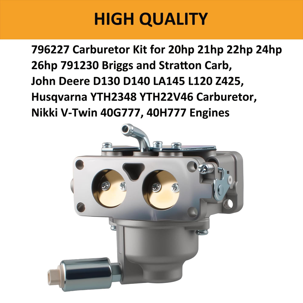 John Deere and Husqvarna fit with Tormudaca carb kit