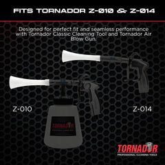 Tornador CT-190 maintains consistent airflow to lift dirt from interior surfaces.