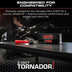 Tornador TM-018 helps prevent dirt buildup during detailing.
