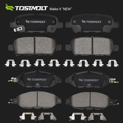 TOSTMOLT front ceramic brake pads for smooth braking and low dust