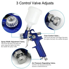 Tosucs spray gun with adjustable air regulator for consistent atomization
