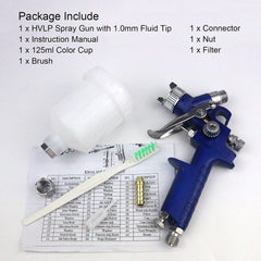 Tosucs in-use shot showing even spray on a test panel