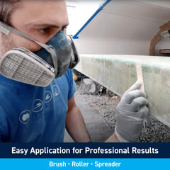 TotalBoat Polyester Structural Repair Putty adheres to wood, metal, and fiberglass substrates.