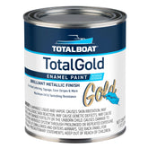 TotalBoat TotalGold bottle closeup for easy gilded DIY projects.