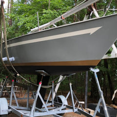 TotalBoat TotalGold wood decor project showing versatile gold coating.