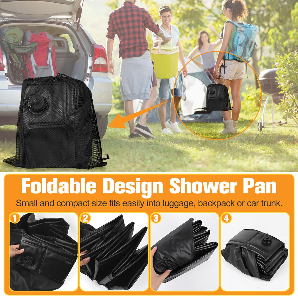 Tottist shower pan quick-release valve closeup enables rapid drying.