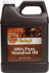 Tough 1 Fiebing's Neatsfoot Oil bottle 32oz, ready for leather care and conditioning.
