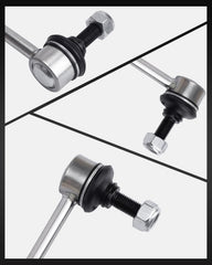 TOVASTY sway bar links closeup metal finish, anti-corrosion protection
