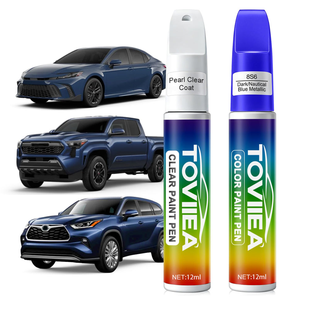 Toviiea Dark Blue Metallic paint bottle for precise color matching.