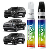 Toviiea Onyx Black touch up paint bottle close‑up for GMC repair