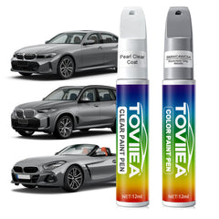 Toviiea Skyscraper Grey Metallic bottle pour shows color-matched precision for BMW touch-ups