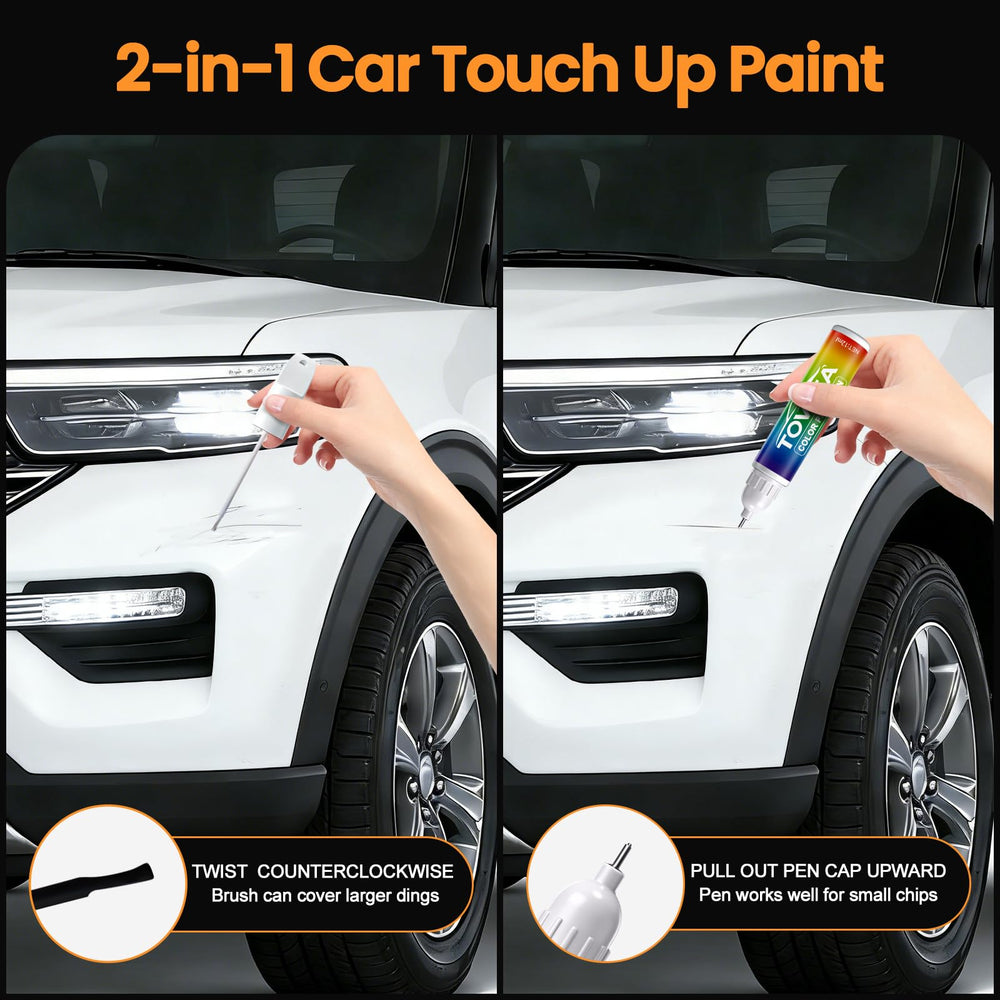 Toviiea Snowflake White Pearl Mica 25D pen tip for precise chip touch-ups