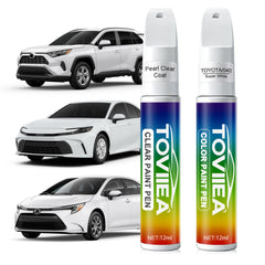 Toviiea Super White 040 paint pen for precise scratch touch-ups on metal.