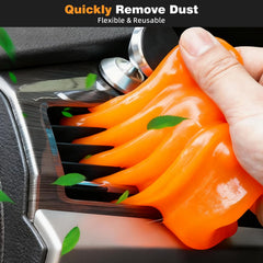 TOWBRUS cleaning gel penetrates crevices for dust and crumbs removal.