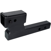 Towever 84128 hitch extender in 2-inch receiver supports bike racks and cargo carriers.