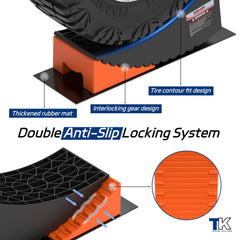 Towking 2-pack camper leveler kit with chocks and mats for added stability.