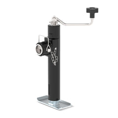 TowKing 5000 lbs lift with weld-on pipe mount for sturdy trailer support.