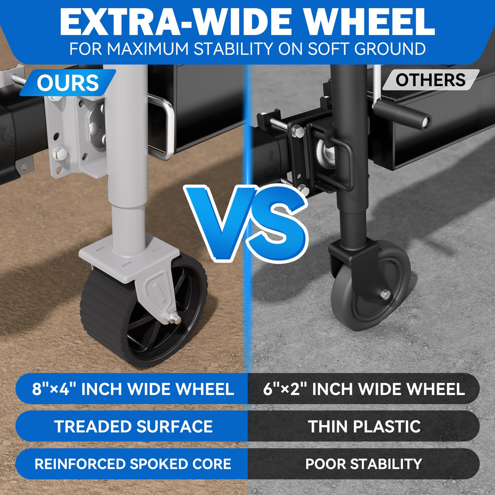 TowKing corrosion-resistant steel with powder coating withstands water and dirt.