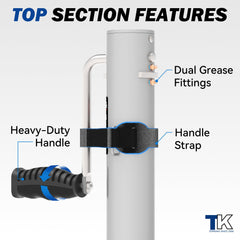 TowKing Dacromet finish improves corrosion resistance for outdoor use.