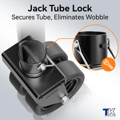 TowKing easy-2in-tube-attachment fits standard jack tubes effortlessly.
