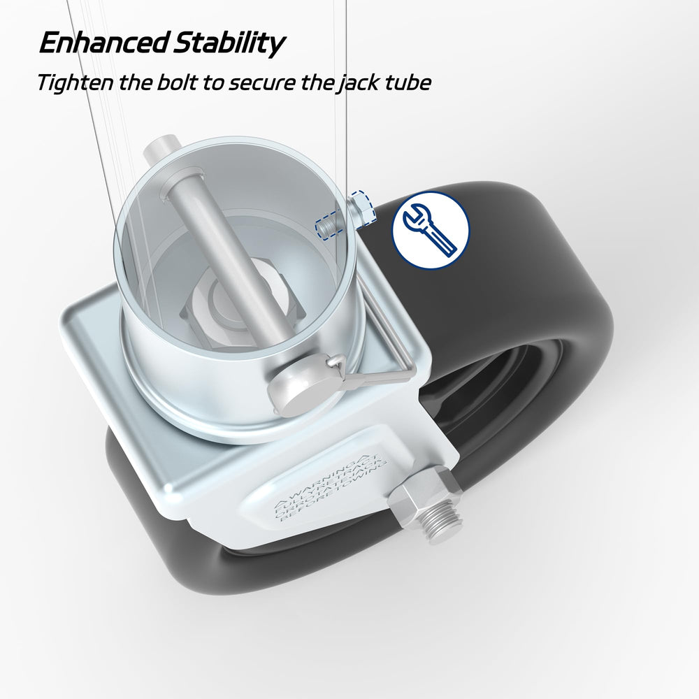 Towking easy-install safety-pin design simplifies mounting on trailers.