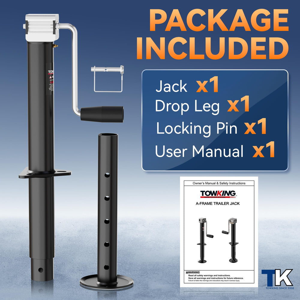 TowKing ideal for boats RVs and large trailers during hitching and leveling