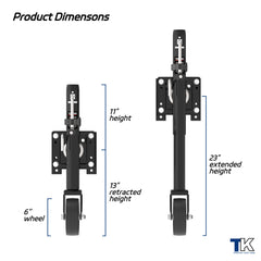 TOWKING powder-coated steel finish resists weather and corrosion.