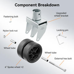 TOWKING durable silver finish pairs with rugged trailer equipment
