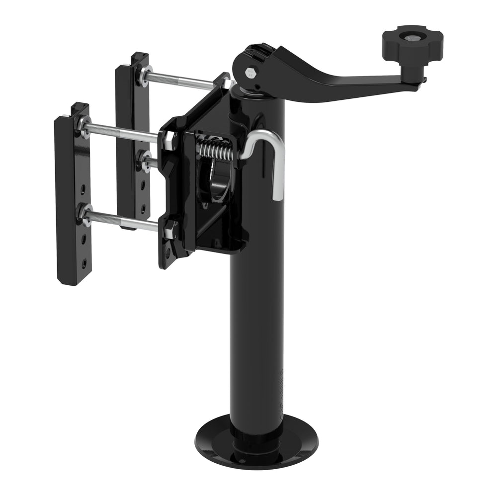 TowKing swiveling bolt-on trailer jack assembly for flexible mounting and stable support
