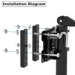 TowKing swivel bracket demonstrating versatile mounting options on trailer tongue