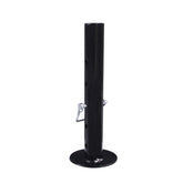 TOWKING trailer jack drop leg in use on rugged terrain showing 2,000 lb capacity