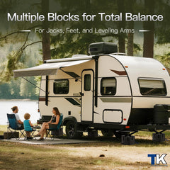 TOWKING universal-fit blocks with 10-inch platform work with most jack feet