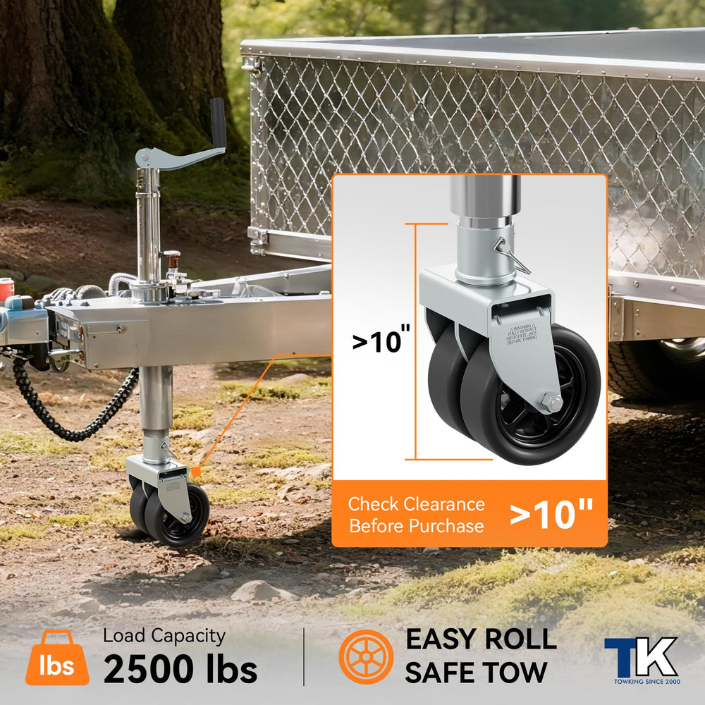 TOWKING upgraded spoked wheels enable smoother maneuvering on uneven ground