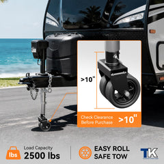 TowKing upgraded-spoked-wheels enabling smooth trailer movement.