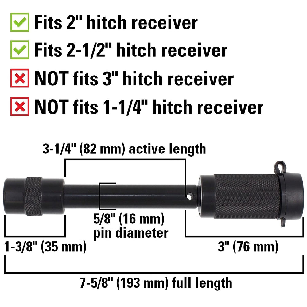 TowWorks 79631 push-lock design with two keys enables easy operation.